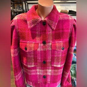 Gorgeous wool plaid jacket. New with tags!